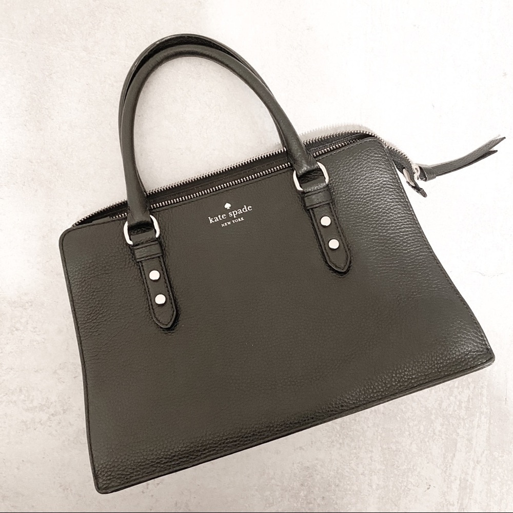 Kate Spade mulberry street Lise satchel Blk/brown - Picture 11 of 13